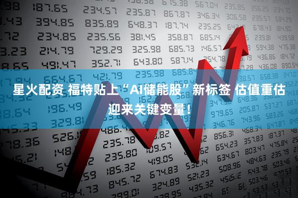 星火配资 福特贴上“AI储能股”新标签 估值重估迎来关键变量！